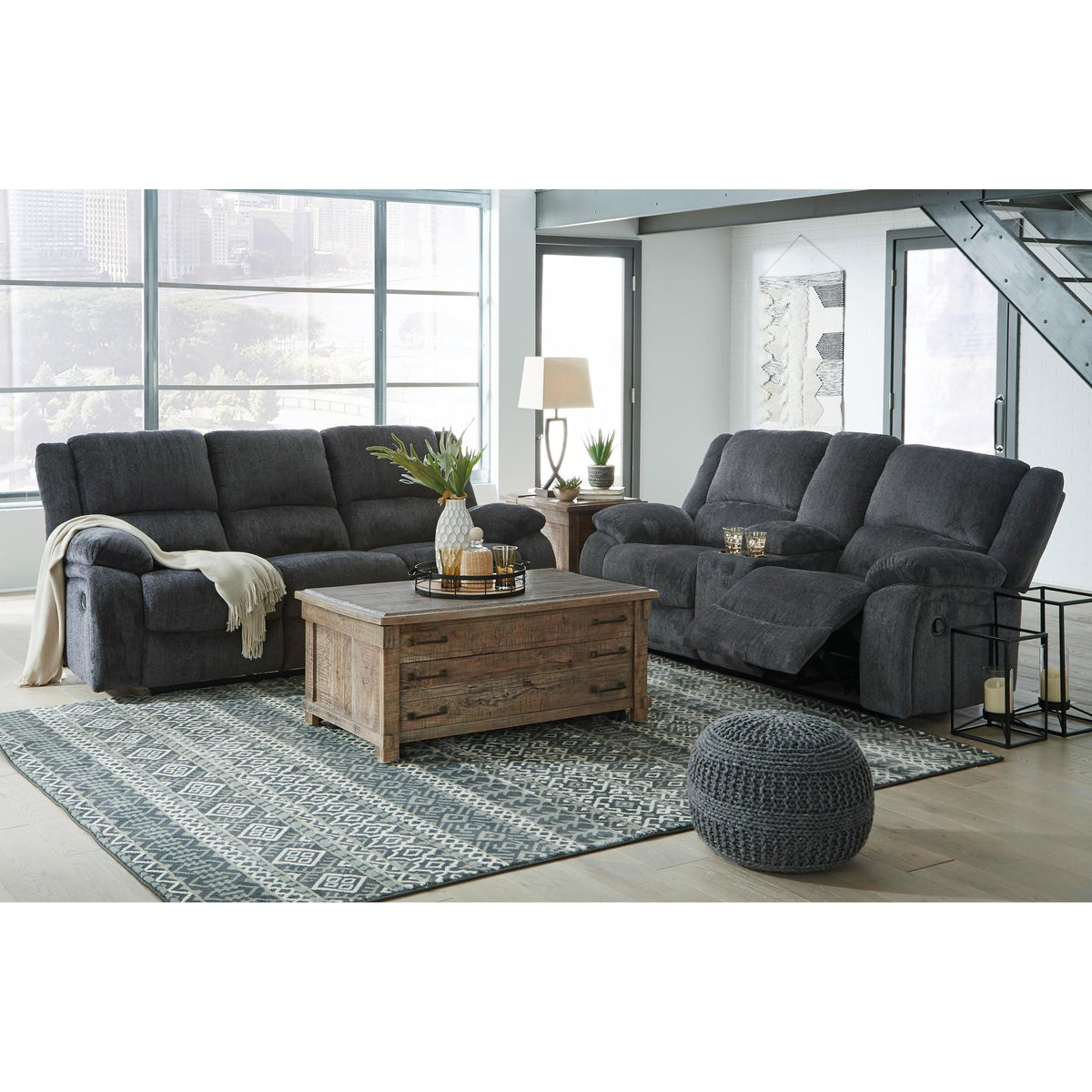  Signature Design by Ashley Draycoll 76504U2 2 pc Power Reclining Living Room Set IMAGE 1