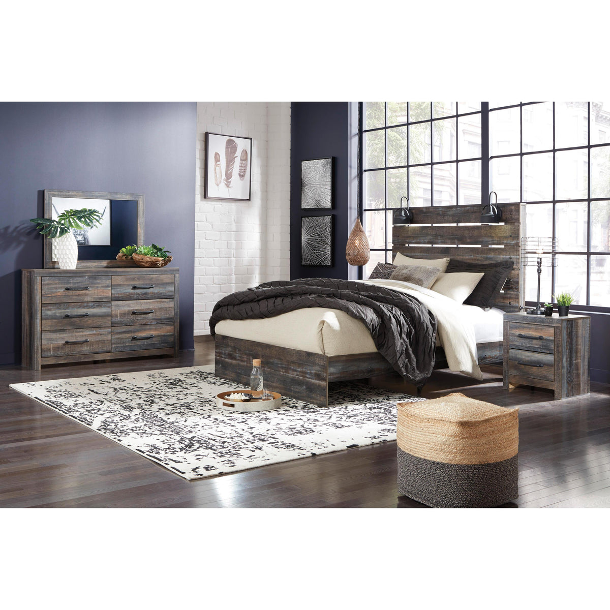  Signature Design by Ashley Drystan B211B31 7 pc Queen Panel Bedroom Set IMAGE 1