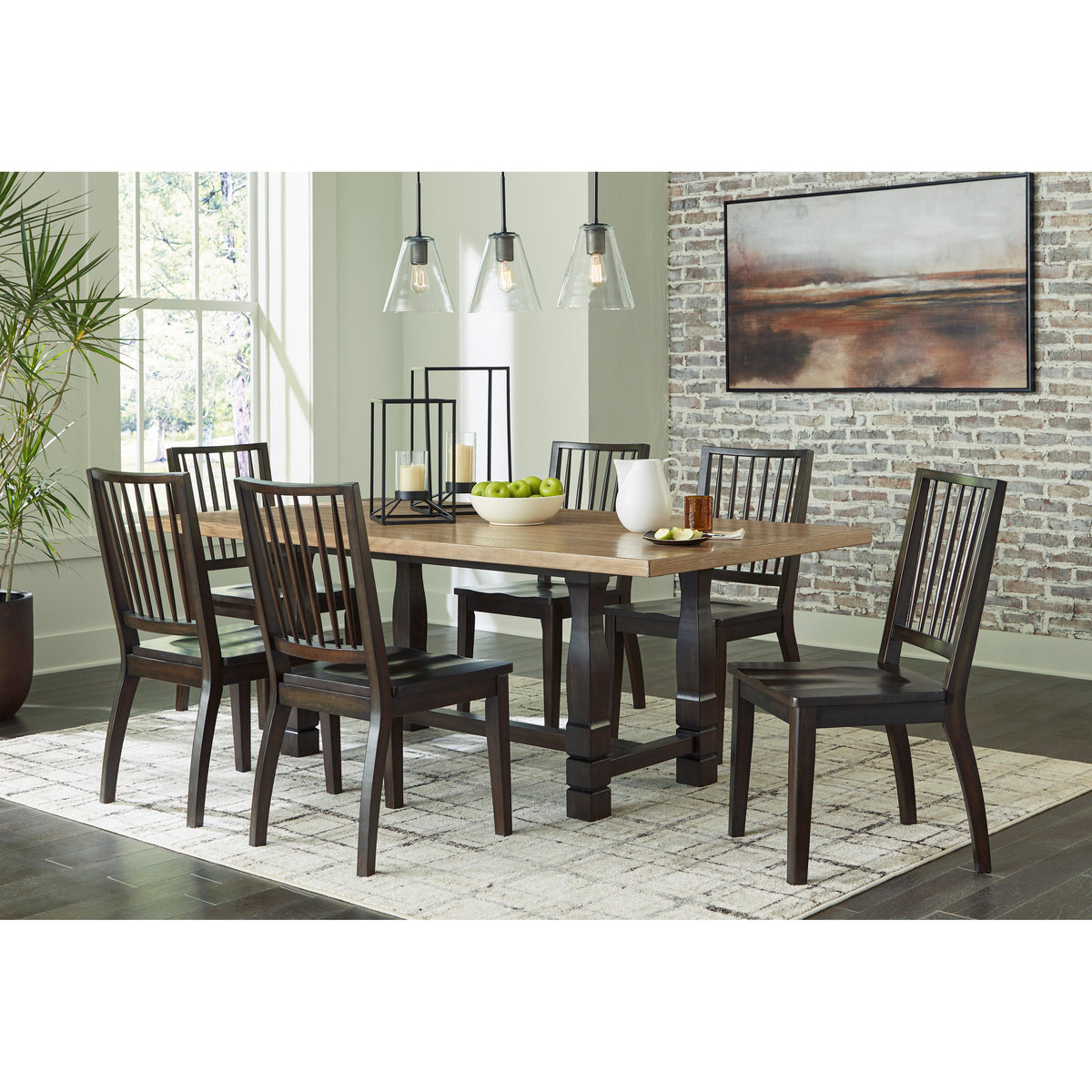  Signature Design by Ashley Charterton D753 7 pc Dining Set IMAGE 1