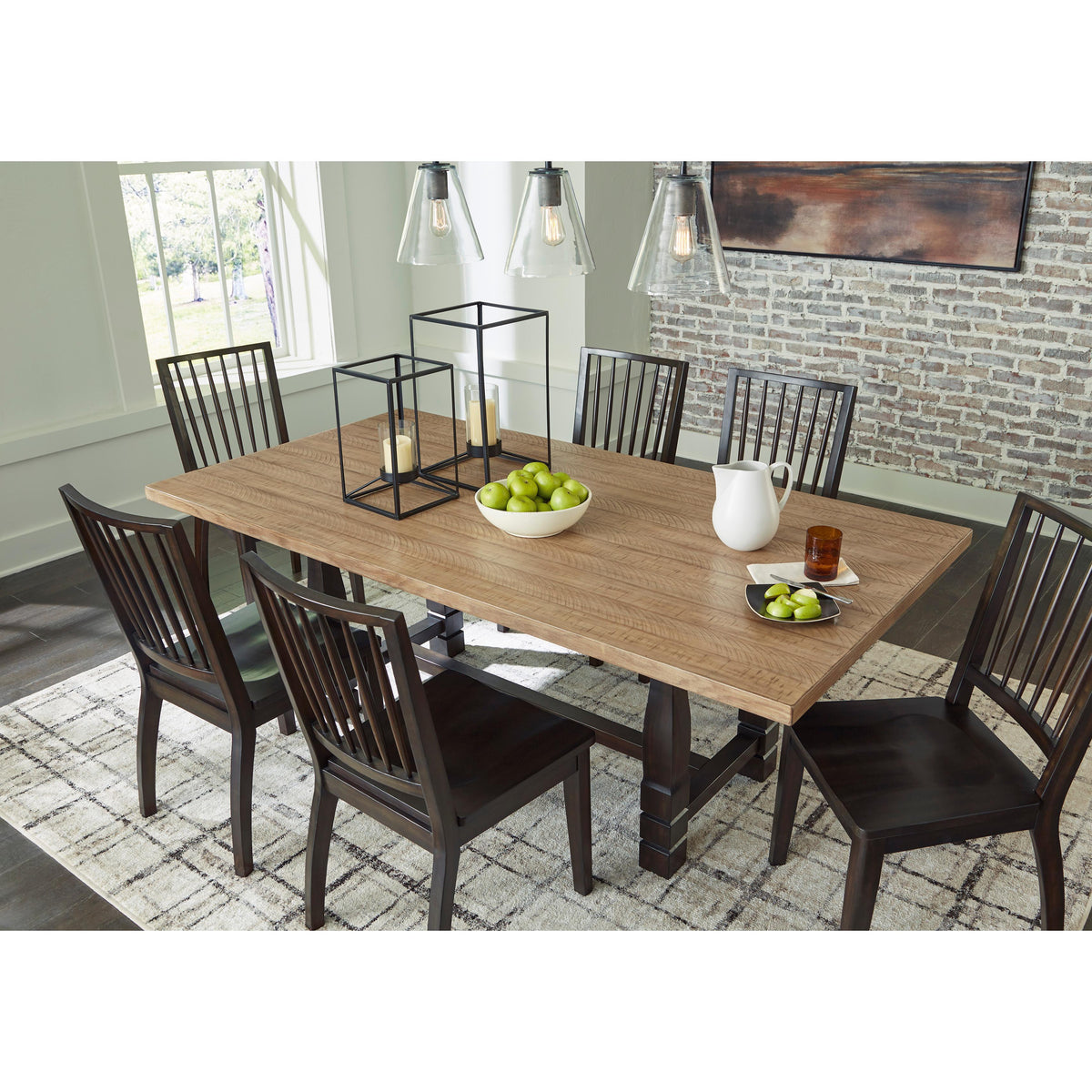  Signature Design by Ashley Charterton D753 7 pc Dining Set IMAGE 2