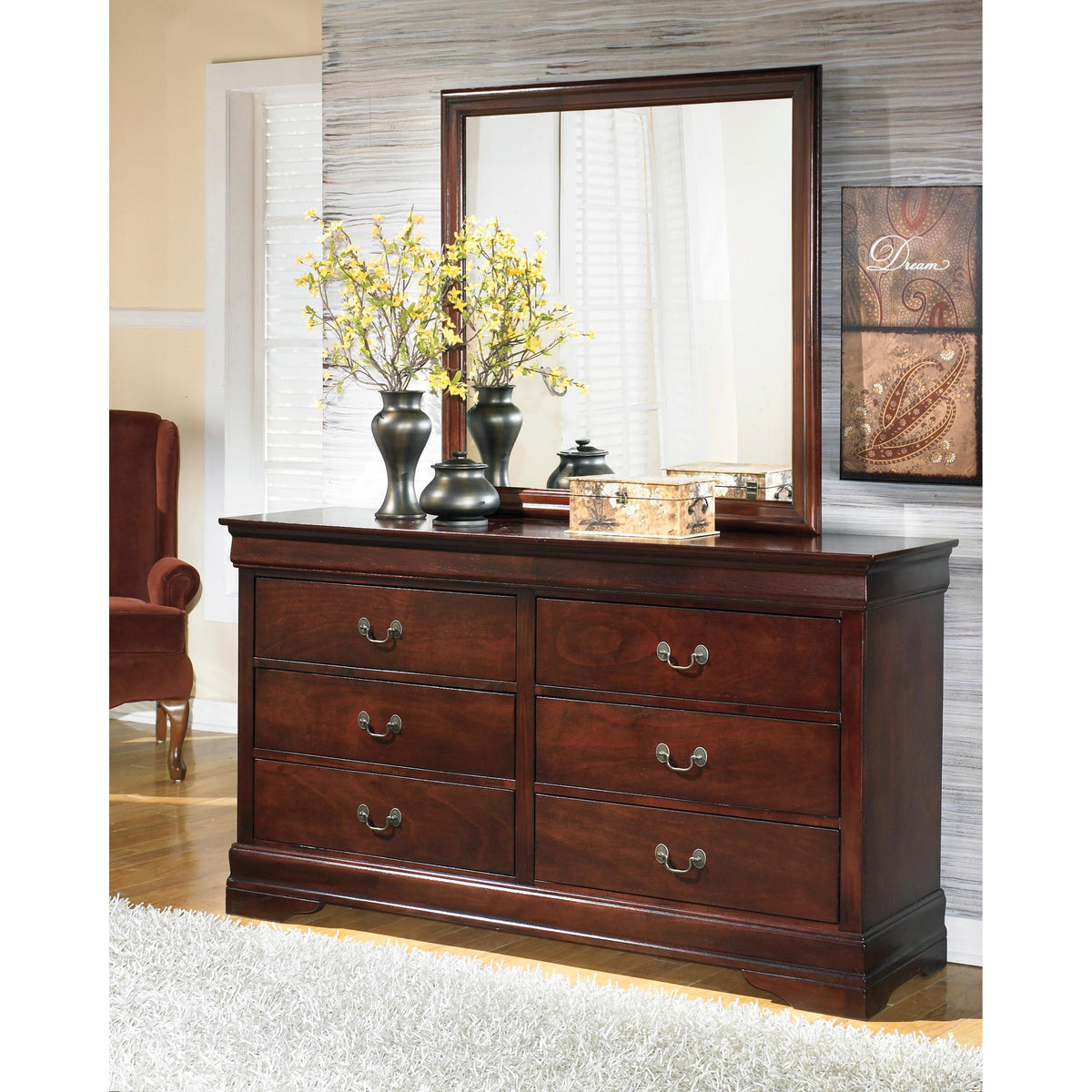  Signature Design by Ashley Alisdair B376B21 5 pc King Sleigh Bedroom Set IMAGE 3