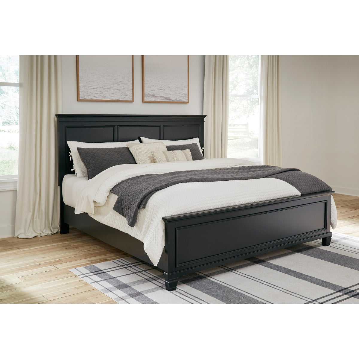  Signature Design by Ashley Lanolee B687 6 pc King Panel Bedroom Set IMAGE 2