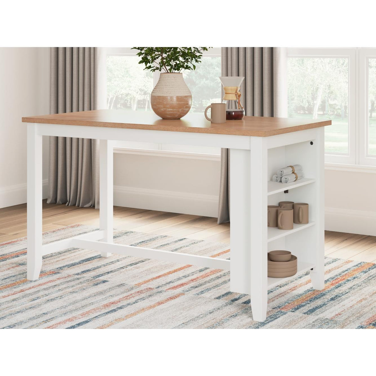 Signature Design by Ashley Gesthaven D398D3 3 pc Counter Height Dining Set IMAGE 14