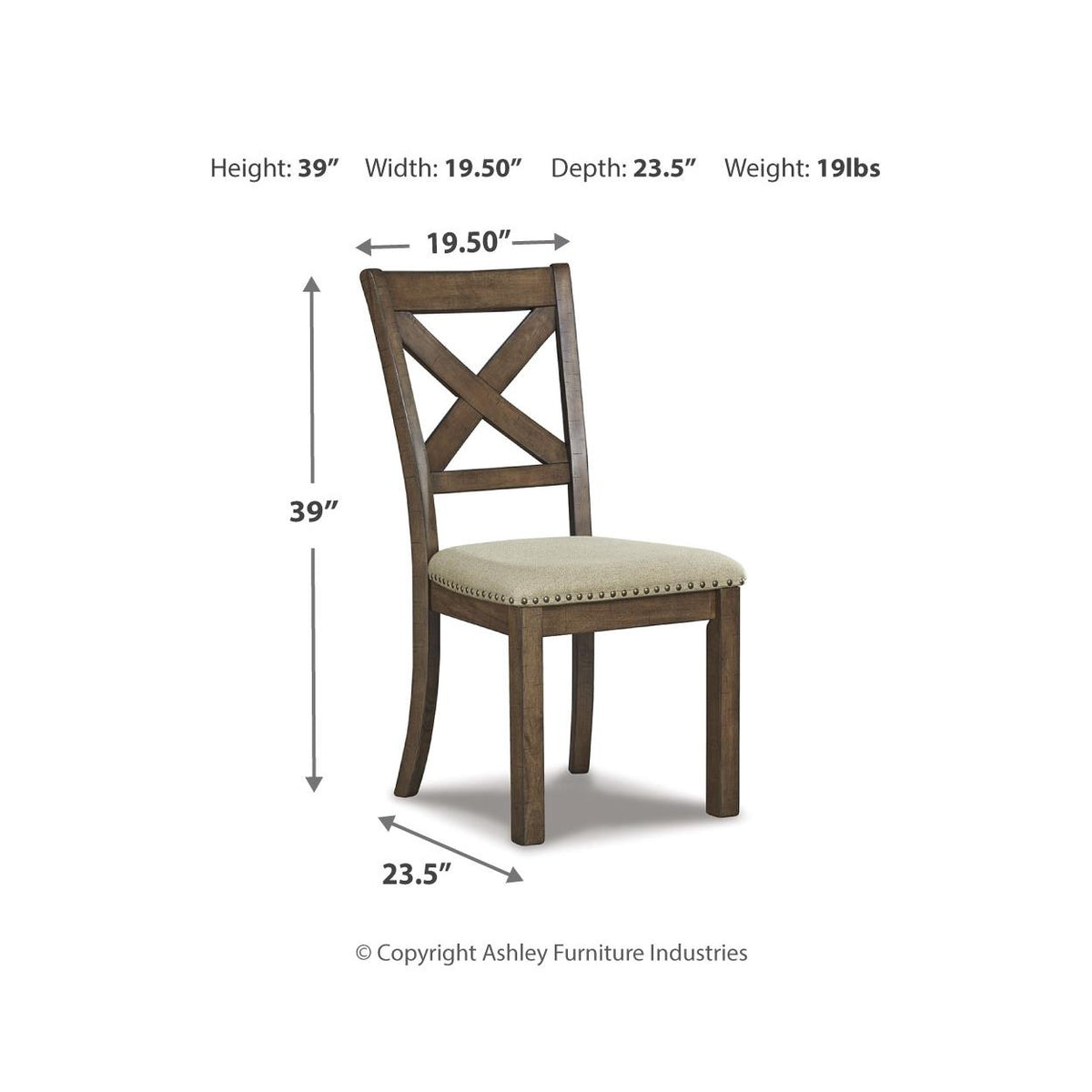  Signature Design by Ashley Moriville D631D11 7 pc Dining Set IMAGE 6