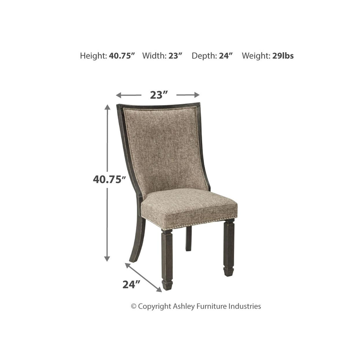  Signature Design by Ashley Tyler Creek D736D6 6 pc Dining Set IMAGE 14