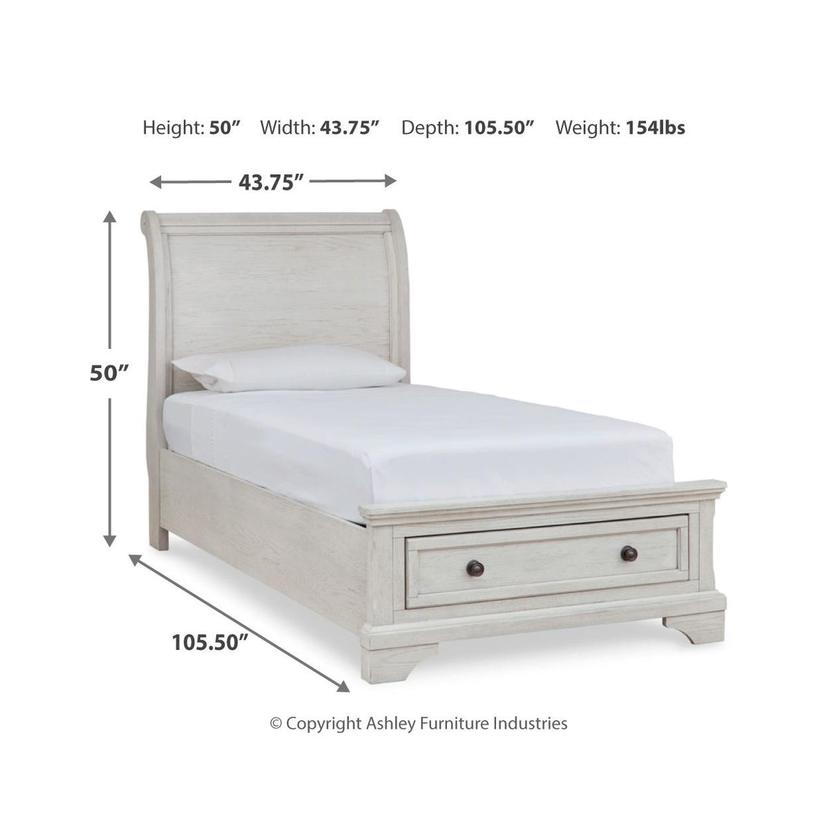  Signature Design by Ashley Robbinsdale B742B36 6 pc Twin Sleigh Bedroom Set IMAGE 12