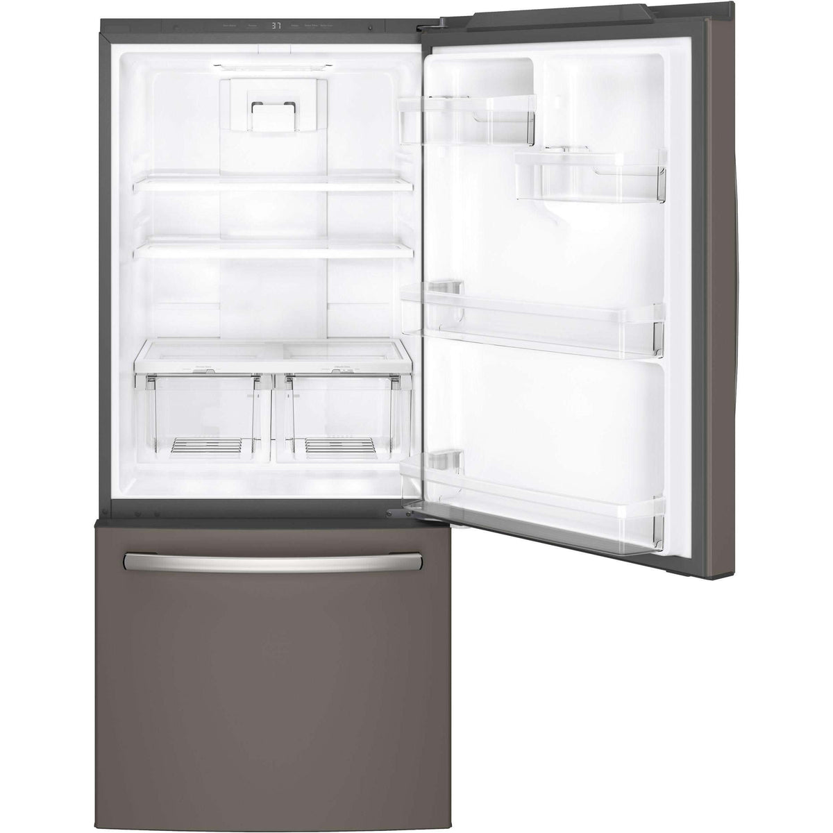  GE 30-inch, 20.9 cu. ft. Bottom Freezer Refrigerator GDE21DMKES IMAGE 2