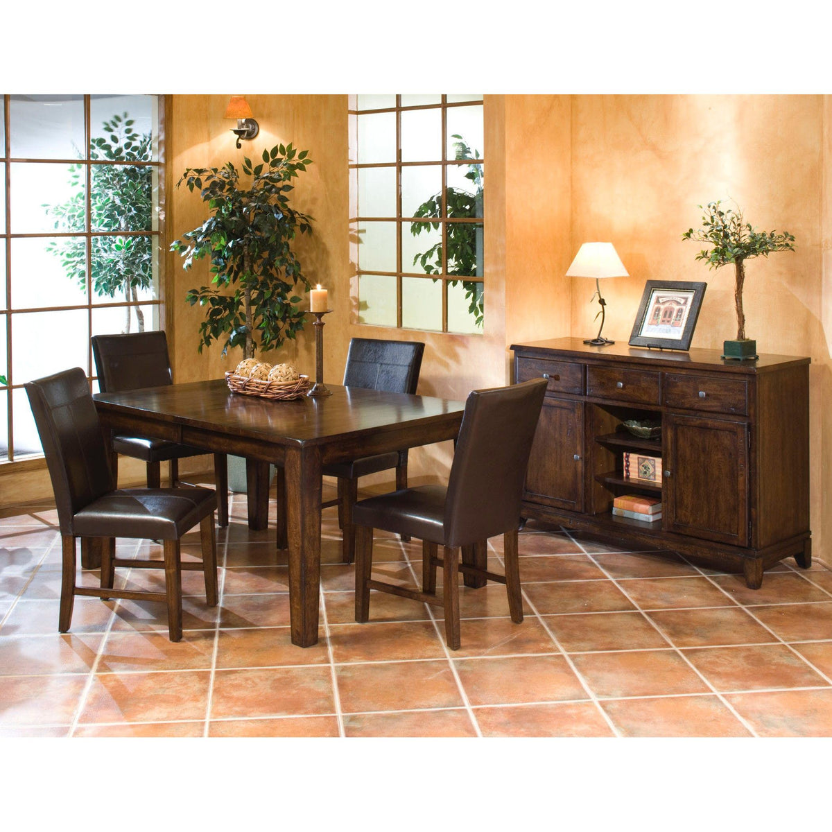  Intercon Furniture Kona Dining Table KA-TA-4278B-RAI-C IMAGE 3