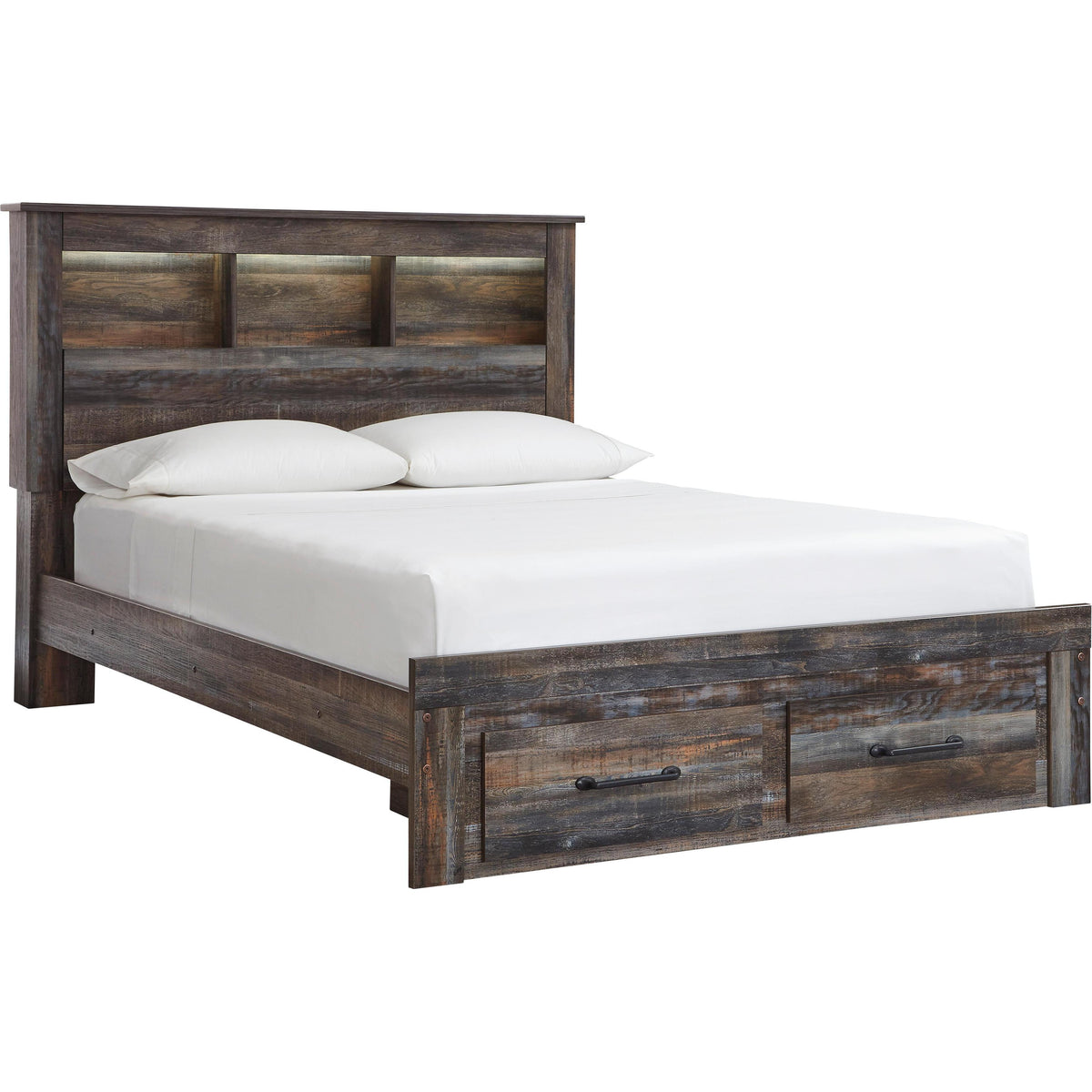  Signature Design by Ashley Drystan B211B75 6 pc Queen Bookcase Bedroom Set IMAGE 2