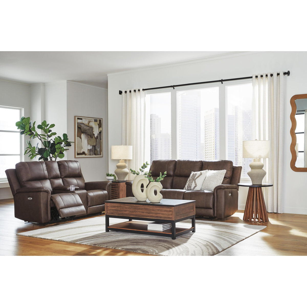  Signature Design by Ashley Bleckley PCU12001 2 pc Power Reclining Living Room Set IMAGE 1