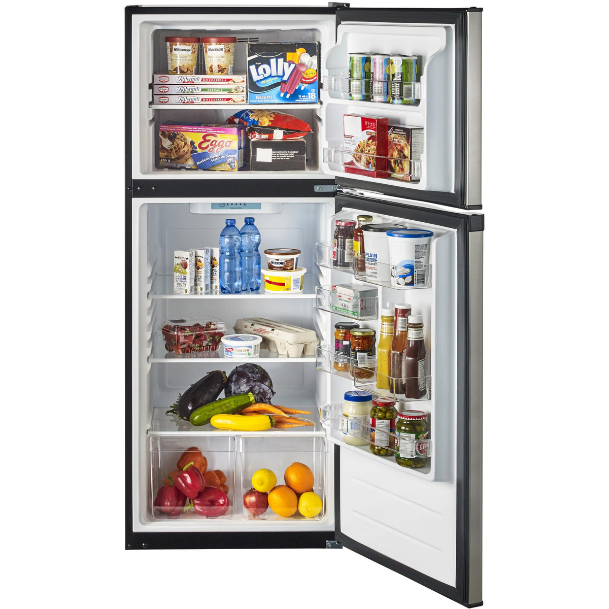 Moffat 24-inch, 11.55 cu. ft. Top Freezer Refrigerator MPE12FSKSB IMAGE 3