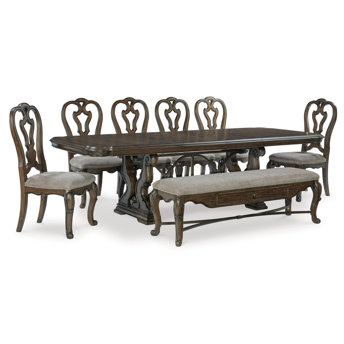  Signature Design by Ashley Maylee D947D15 8 pc Dining Set IMAGE 1