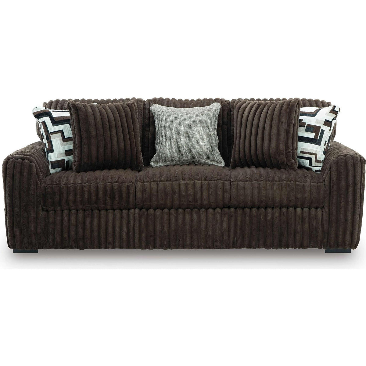  Signature Design by Ashley Midnight-Madness 98104 2 pc Living Room Set - Chocolate IMAGE 2