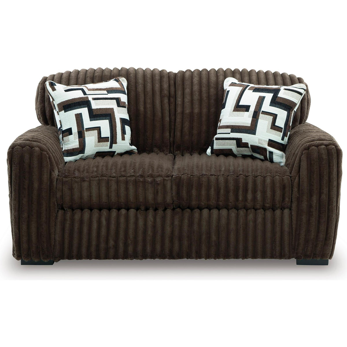  Signature Design by Ashley Midnight-Madness 98104 2 pc Living Room Set - Chocolate IMAGE 3