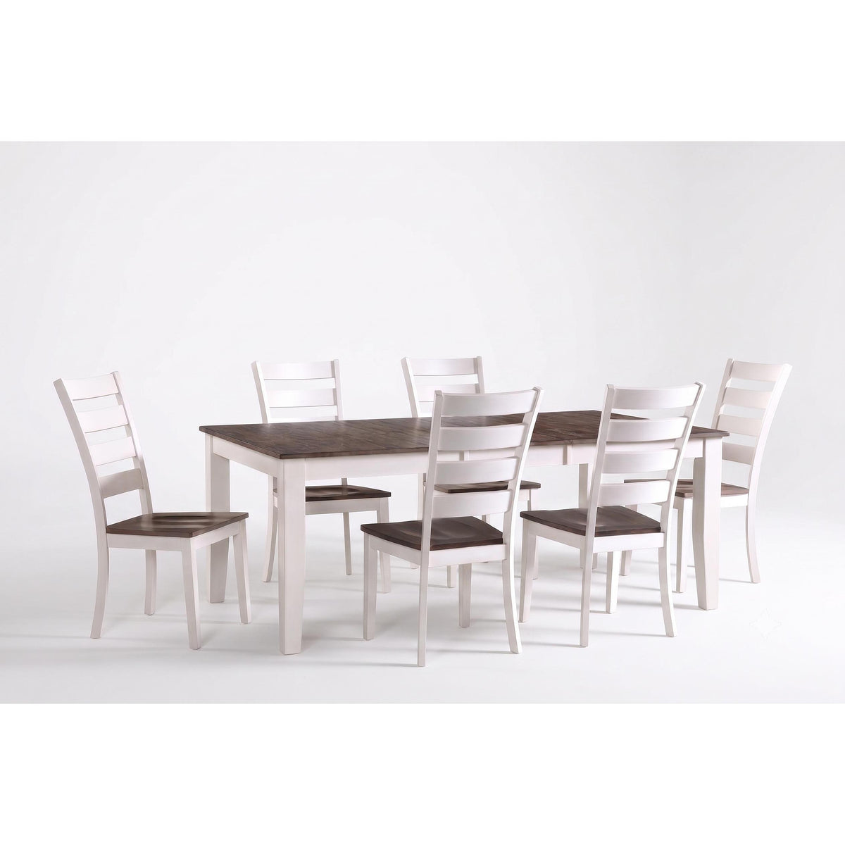  Intercon Furniture Kona 7 pc Dining Set - Gray/White IMAGE 2