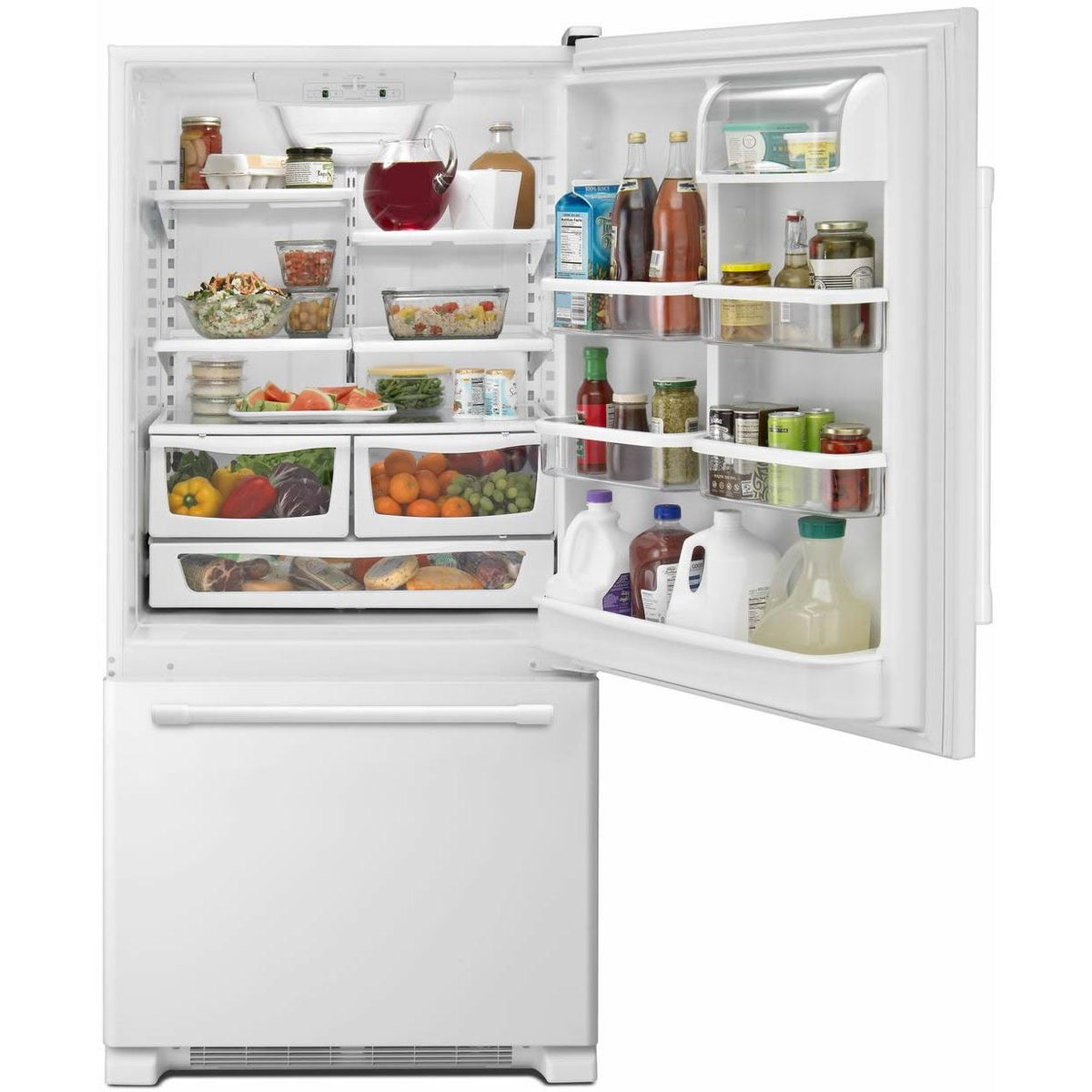  Maytag 30-inch, 18.6 cu. ft. Bottom Freezer Refrigerator MBB1957FEW IMAGE 3