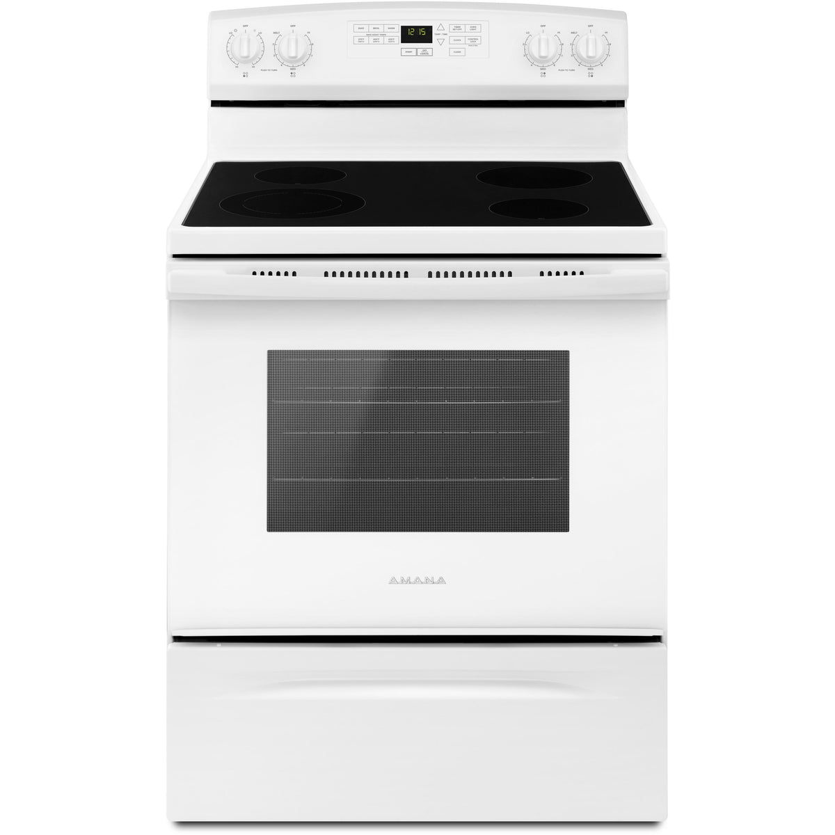  Amana 30in Freestanding Electric Range YAER6603SFW IMAGE 1