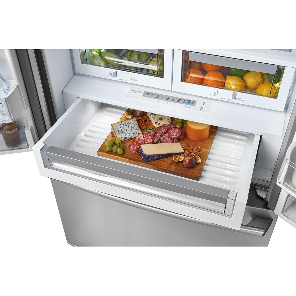  Electrolux 36-inch, 21.5 cu. ft. Counter-Depth French 3-Door Refrigerator with Wave-Touch® Controls EW23BC87SS IMAGE 12