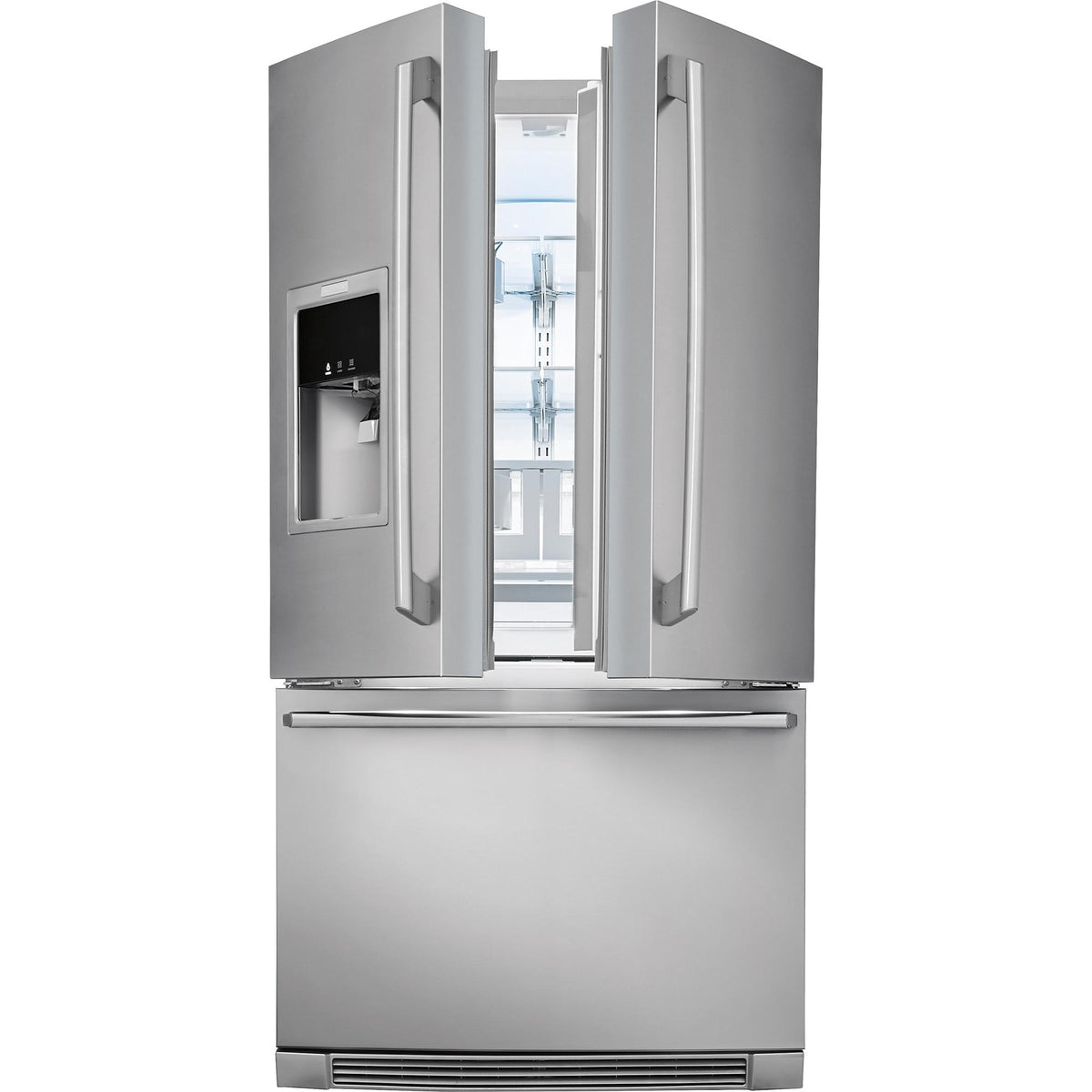  Electrolux 36-inch, 21.5 cu. ft. Counter-Depth French 3-Door Refrigerator with Wave-Touch® Controls EW23BC87SS IMAGE 2