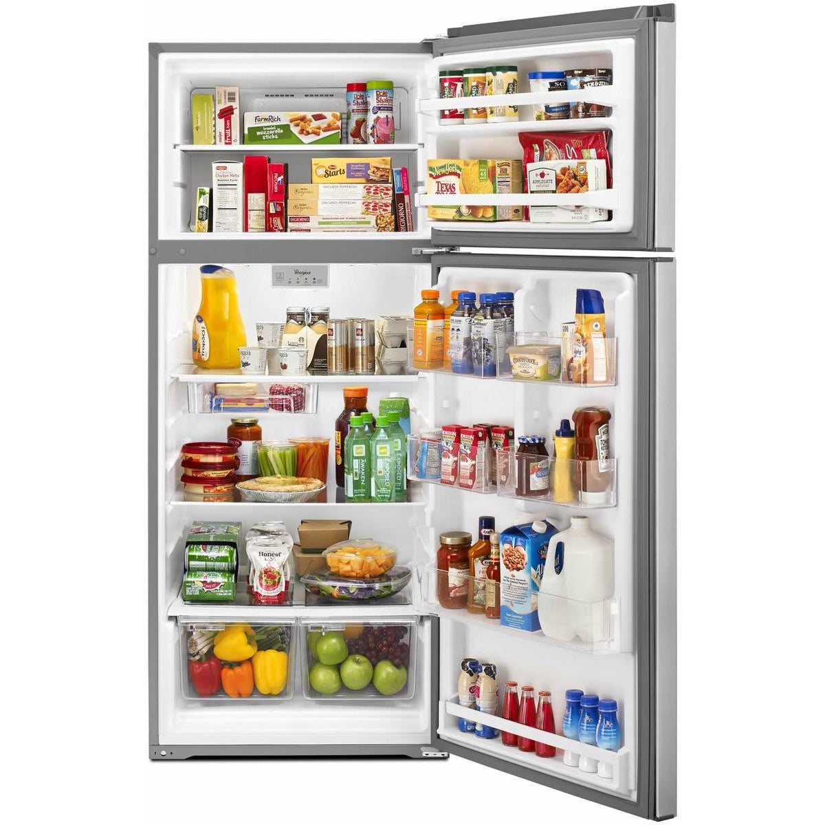  Whirlpool 28-inch, 17.64 cu. ft. Top Freezer Refrigerator WRT518SZFG IMAGE 4