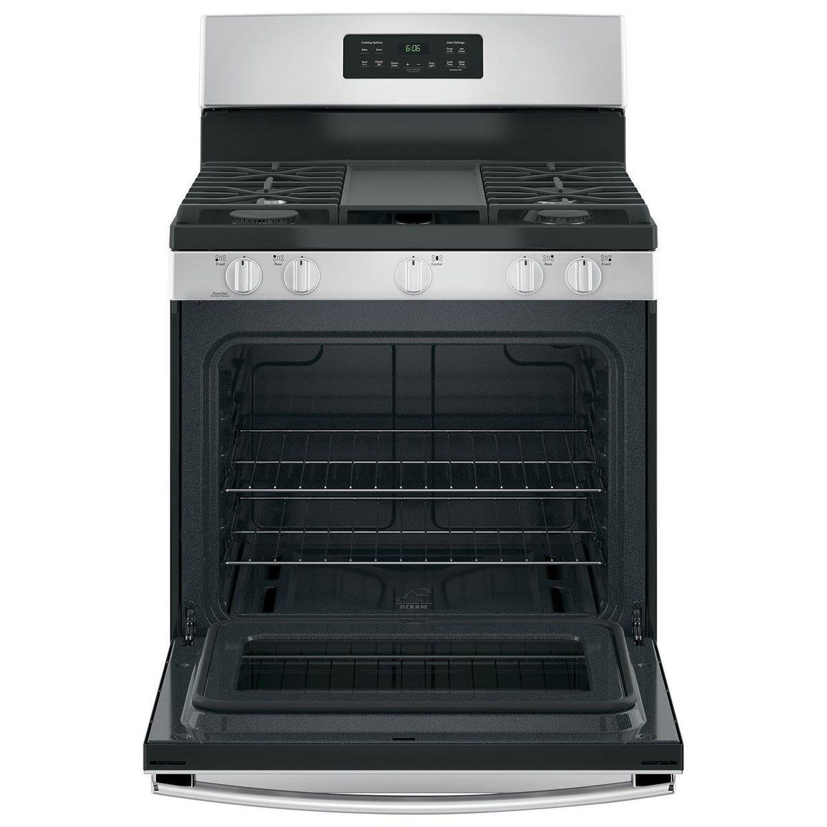  GE 30-inch Freestanding Gas Range with Steam Clean JCGBS66SEKSS IMAGE 2