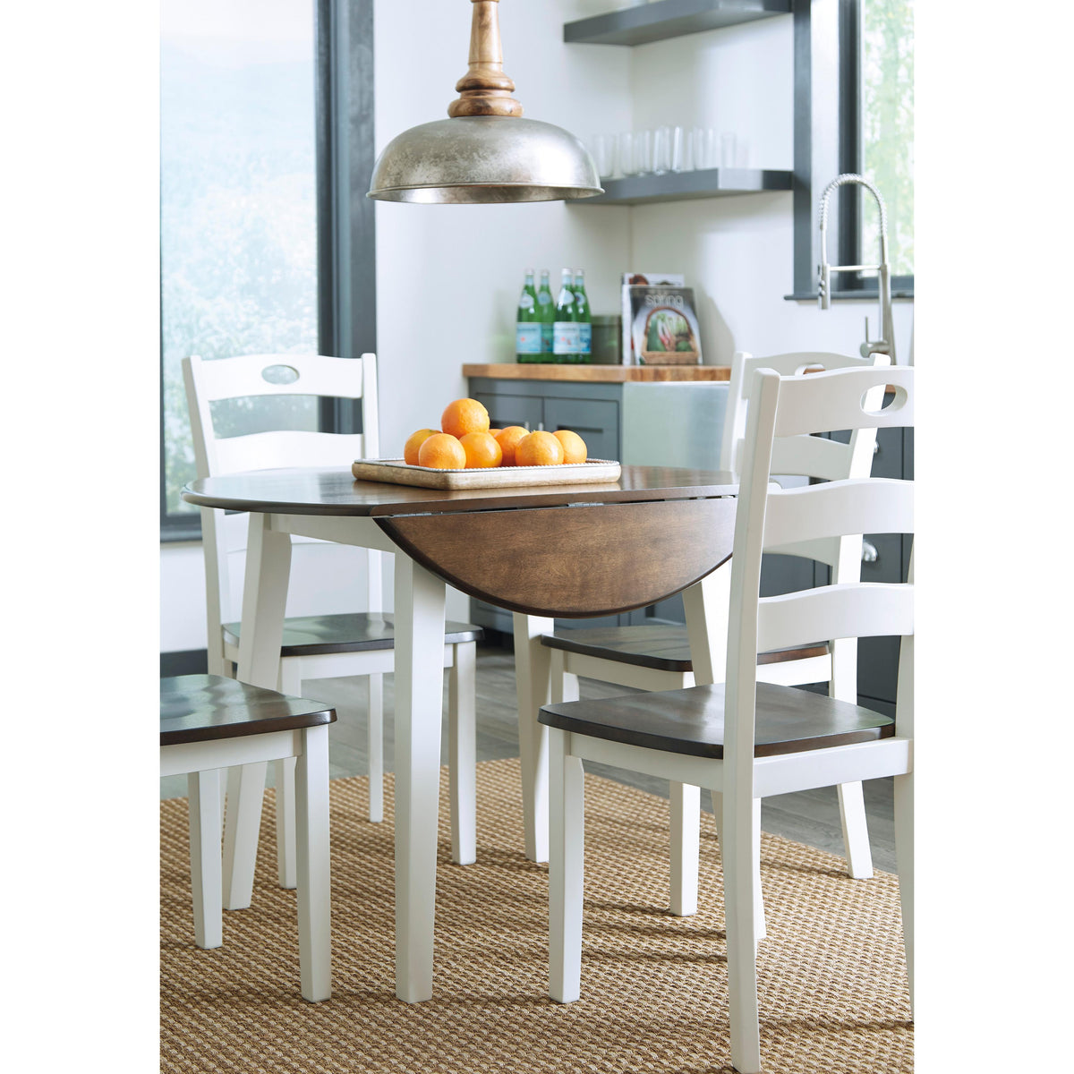  Signature Design by Ashley Round Woodanville Dining Table D335-15 IMAGE 5