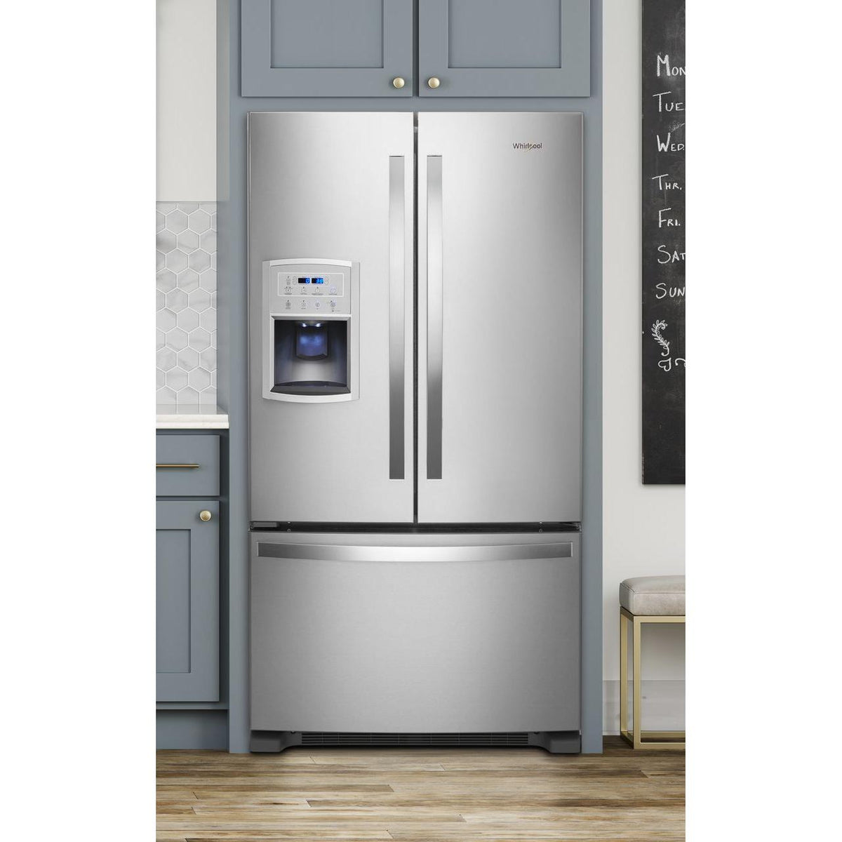  Whirlpool 36-inch, 19.7 cu. ft. Counter-Depth French 3-Door Refrigerator WRF550CDHZ IMAGE 15