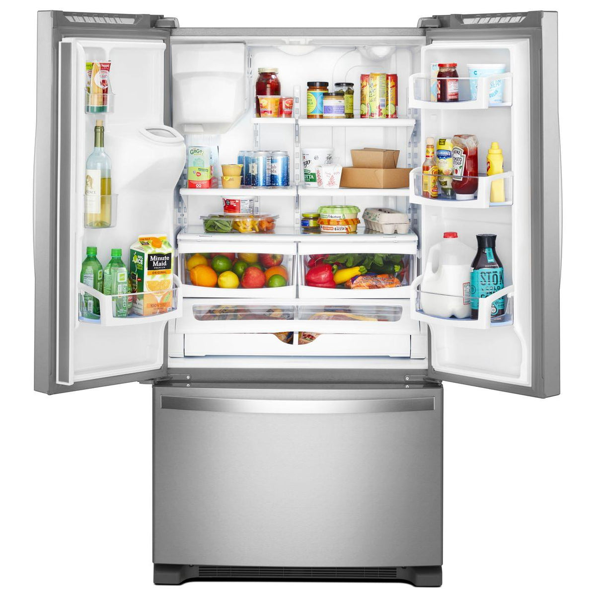  Whirlpool 36-inch, 19.7 cu. ft. Counter-Depth French 3-Door Refrigerator WRF550CDHZ IMAGE 3