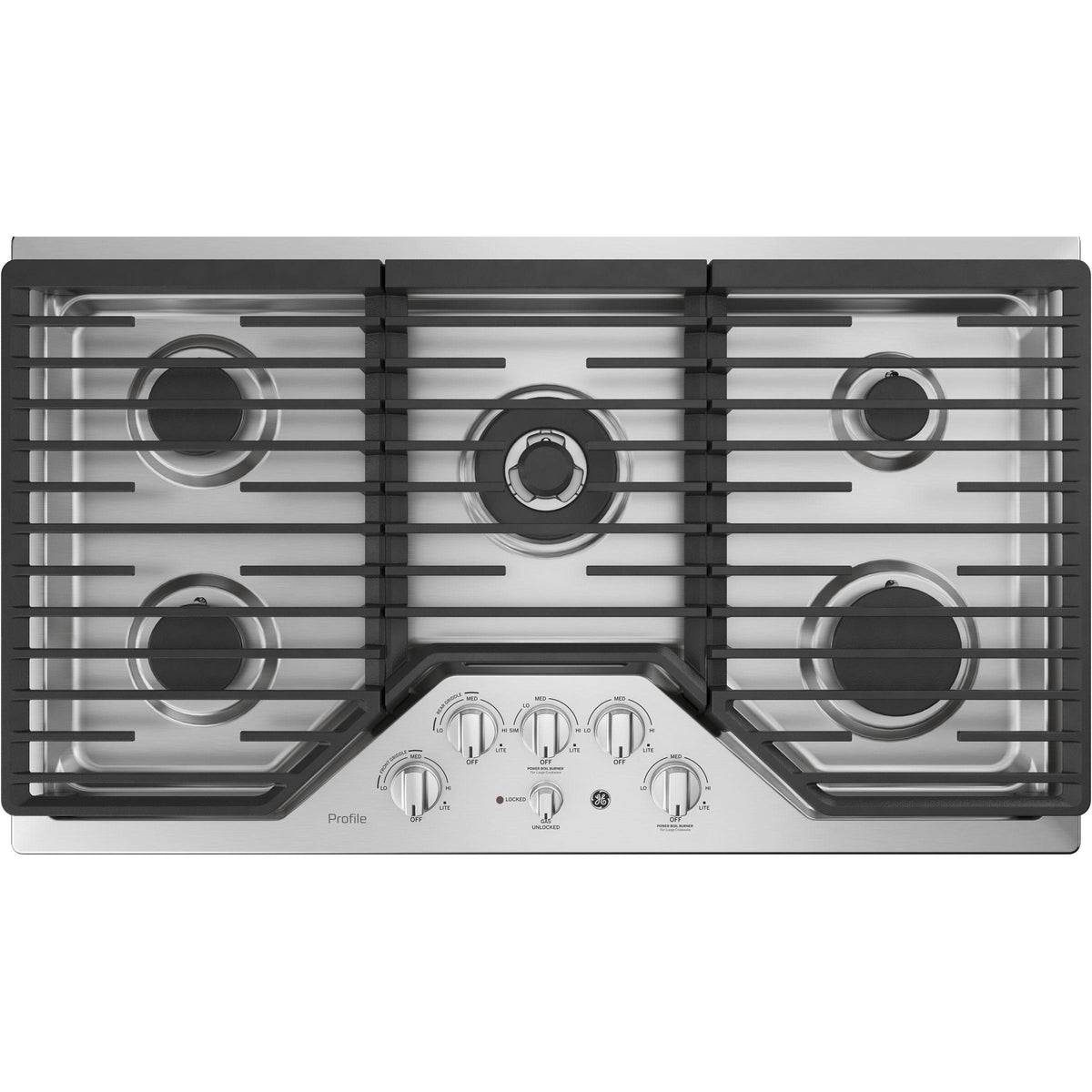  GE Profile 36-inch Built-In Gas Cooktop PGP9036SLSS IMAGE 1