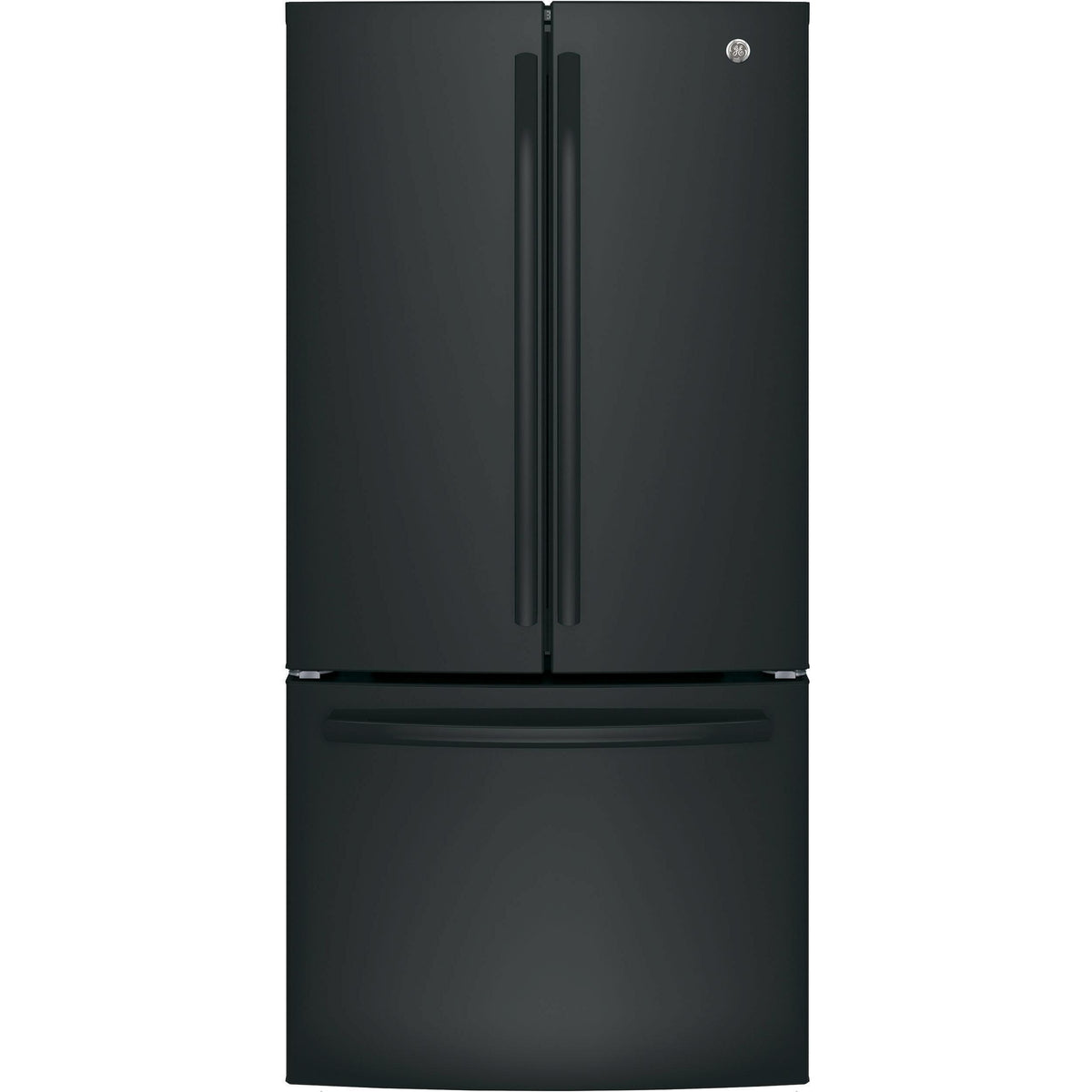  GE 33-inch, 18.6 cu. ft. Counter-Depth French-Door Refrigerator GWE19JGLBB IMAGE 1