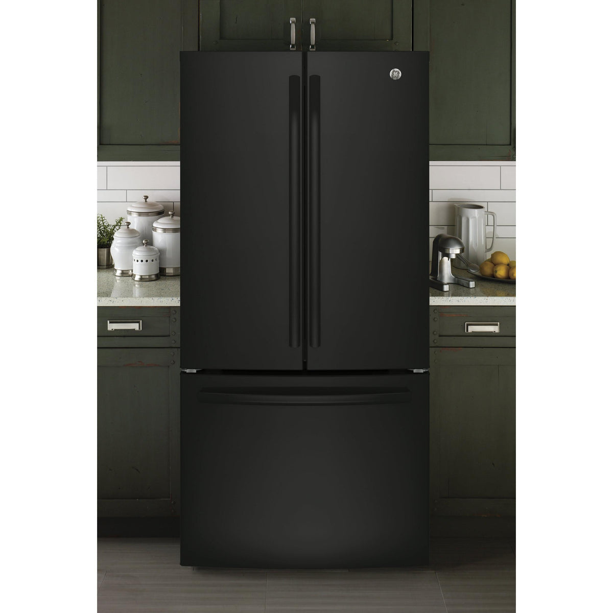  GE 33-inch, 18.6 cu. ft. Counter-Depth French-Door Refrigerator GWE19JGLBB IMAGE 8