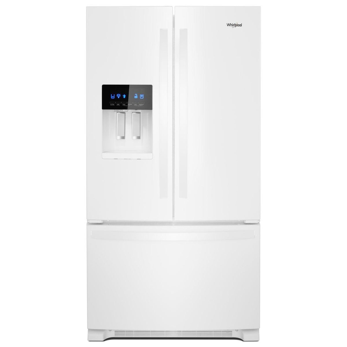  Whirlpool 36-inch, 24.7 cu. ft. French 3-Door Refrigerator with Ice and Water Dispensing System WRF555SDHW IMAGE 1