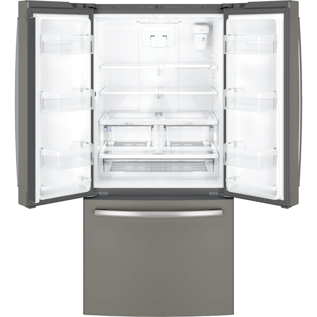  GE 33-inch, 18.6 cu. ft. Counter-Depth French-Door Refrigerator GWE19JMLES IMAGE 2