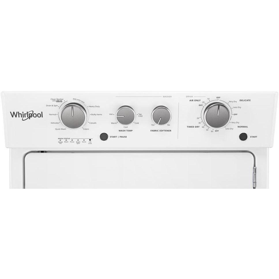  Whirlpool Stacked Washer/Dryer Gas Laundry Center WGT4027HW IMAGE 8