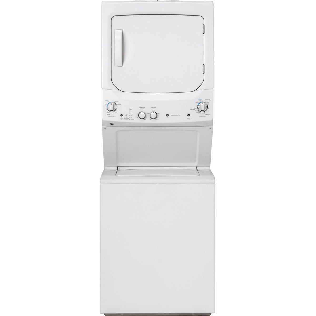  GE Stacked Washer/Dryer Gas Laundry Center GUD27GSSMWW IMAGE 1