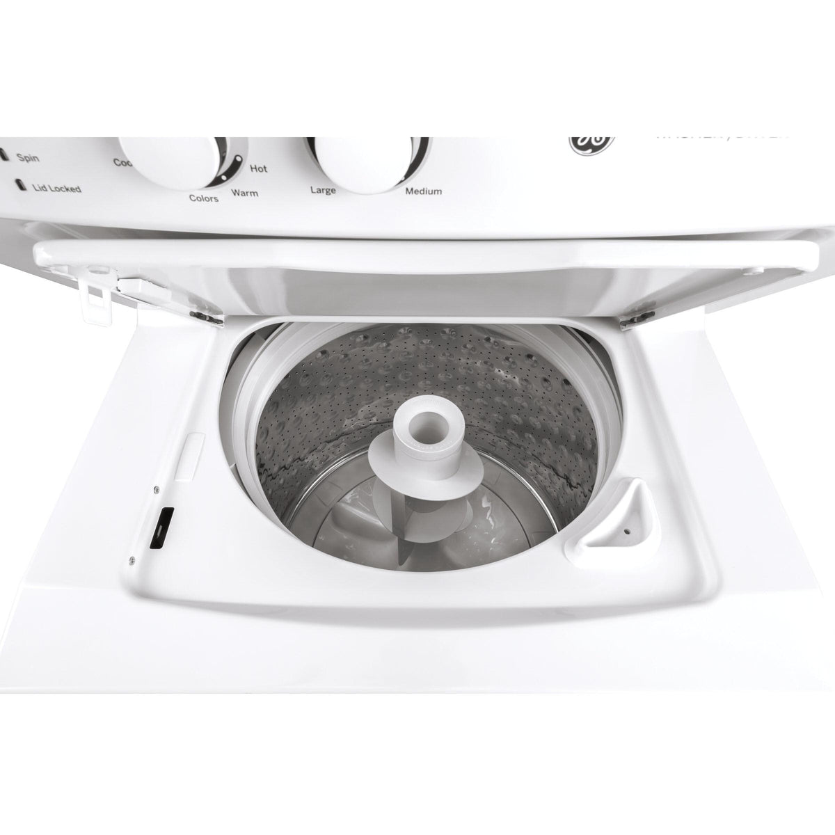  GE Stacked Washer/Dryer Gas Laundry Center GUD27GSSMWW IMAGE 3