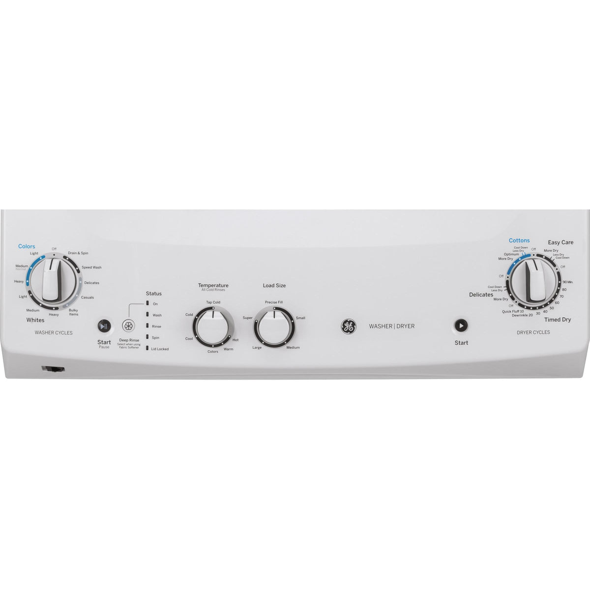  GE Stacked Washer/Dryer Electric Laundry Center GUD24ESMMWW IMAGE 6