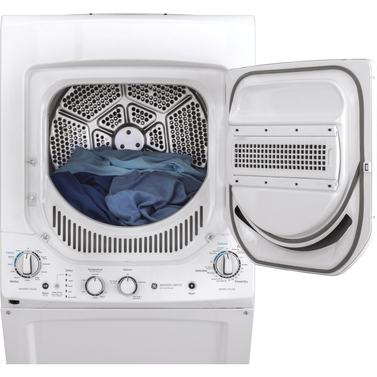  GE Stacked Washer/Dryer Gas Laundry Center GUD24GSSMWW IMAGE 5