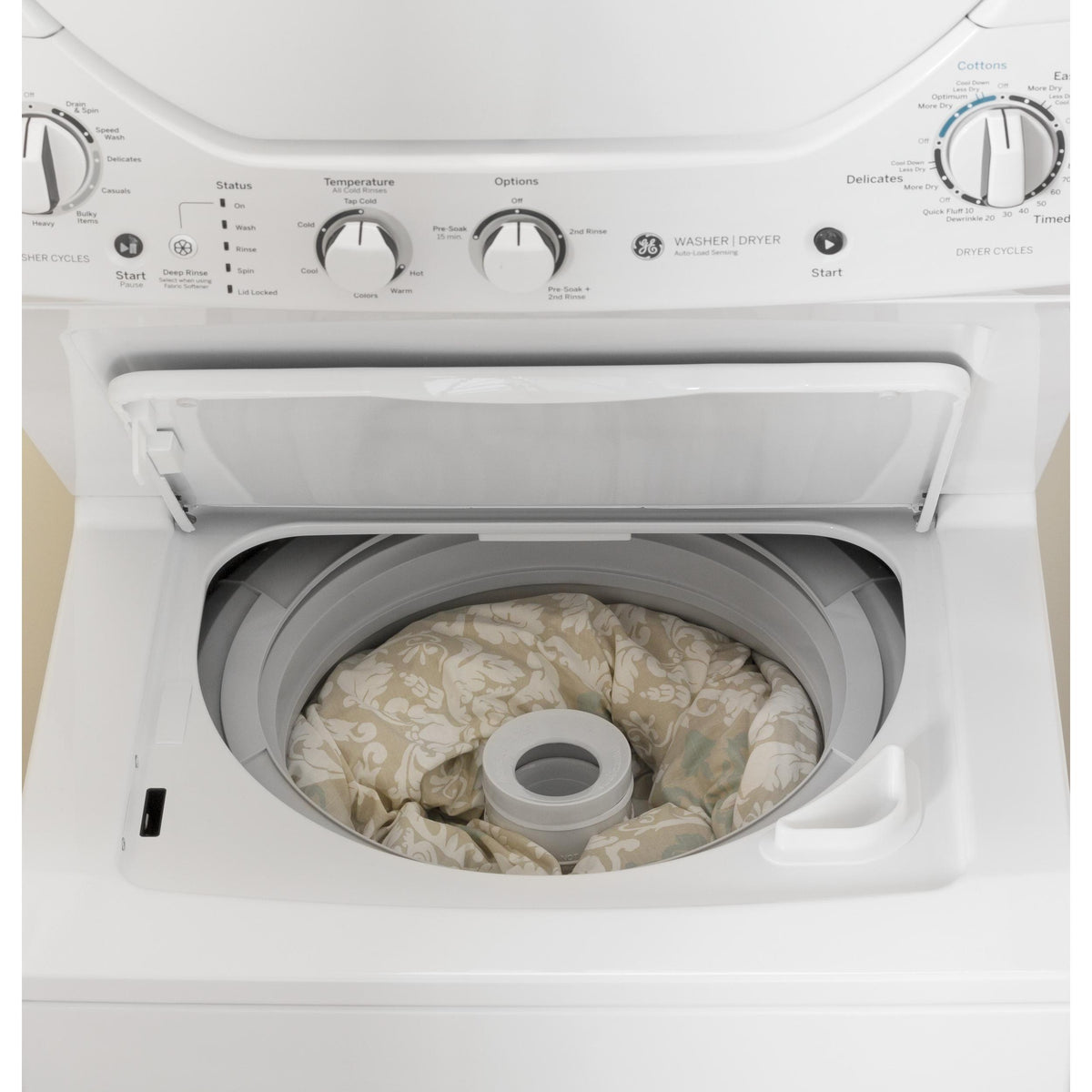  GE Stacked Washer/Dryer Gas Laundry Center GUD24GSSMWW IMAGE 8