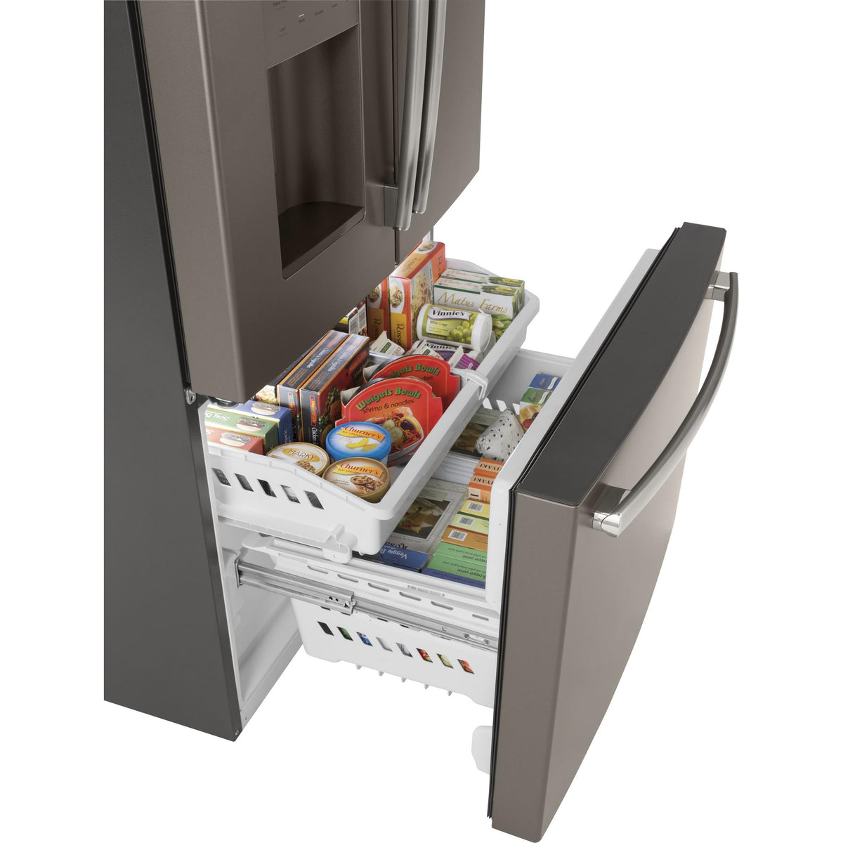  GE 36-inch, 25.6 cu. ft. French 3-Door Refrigerator GFE26JMMES IMAGE 7
