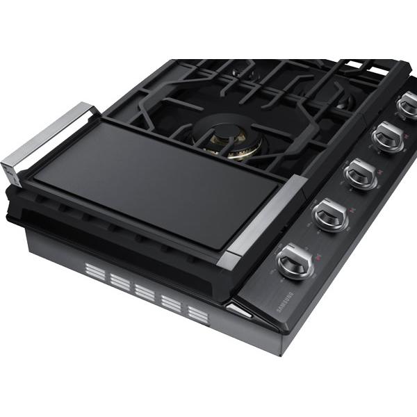  Samsung 36-inch Built-in Gas Cooktop with Wi-Fi and Bluetooth Connected NA36N7755TG/AA IMAGE 3