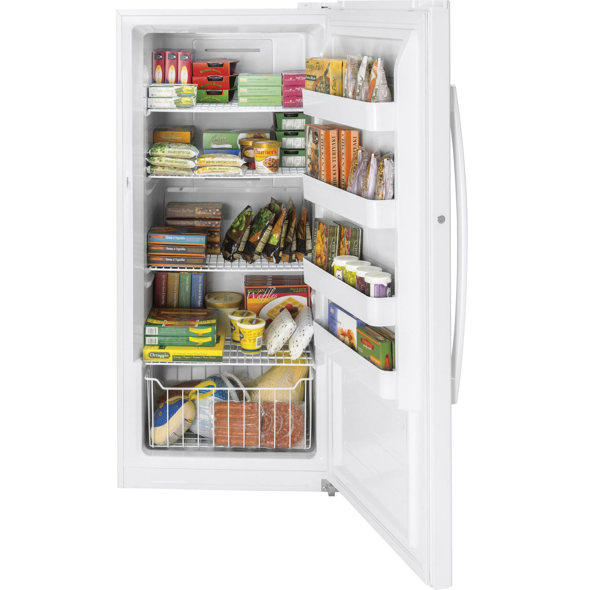  GE 14.1 cu.ft. Upright Freezer with Turbo Freeze FUF14SMRWW IMAGE 2