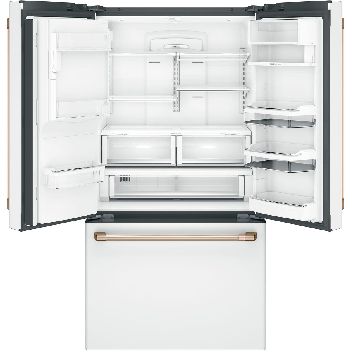  Café 36-inch, 22.2 cu.ft. Counter-Depth French 3-Door Refrigerator with Hot Water Dispenser CYE22TP4MW2 IMAGE 3