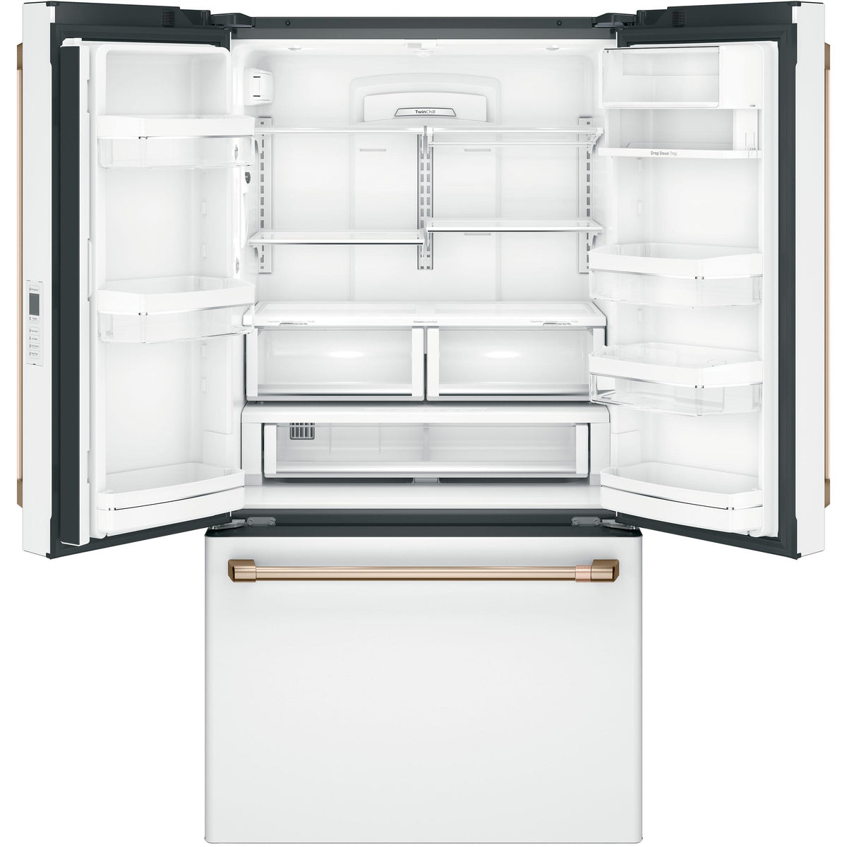  Café 36-inch, 23.1 cu.ft. Counter-Depth French 3-Door Refrigerator with WiFi Connect CWE23SP4MW2 IMAGE 3