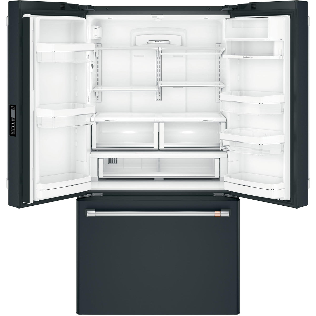  Café 36-inch, 23.1 cu.ft. Counter-Depth French 3-Door Refrigerator with WiFi Connect CWE23SP3MD1 IMAGE 3