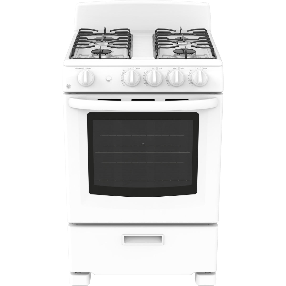  GE 24-inch Freestanding Gas Range JCGAS300DMWW IMAGE 1