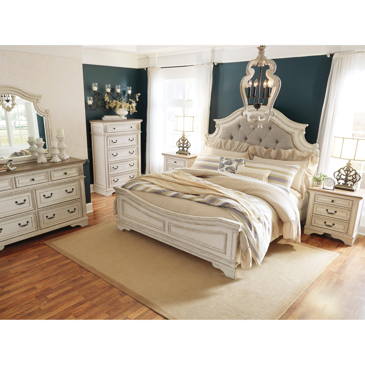  Signature Design by Ashley Realyn King Upholstered Panel Bed B743-58/B743-56/B743-97 IMAGE 5