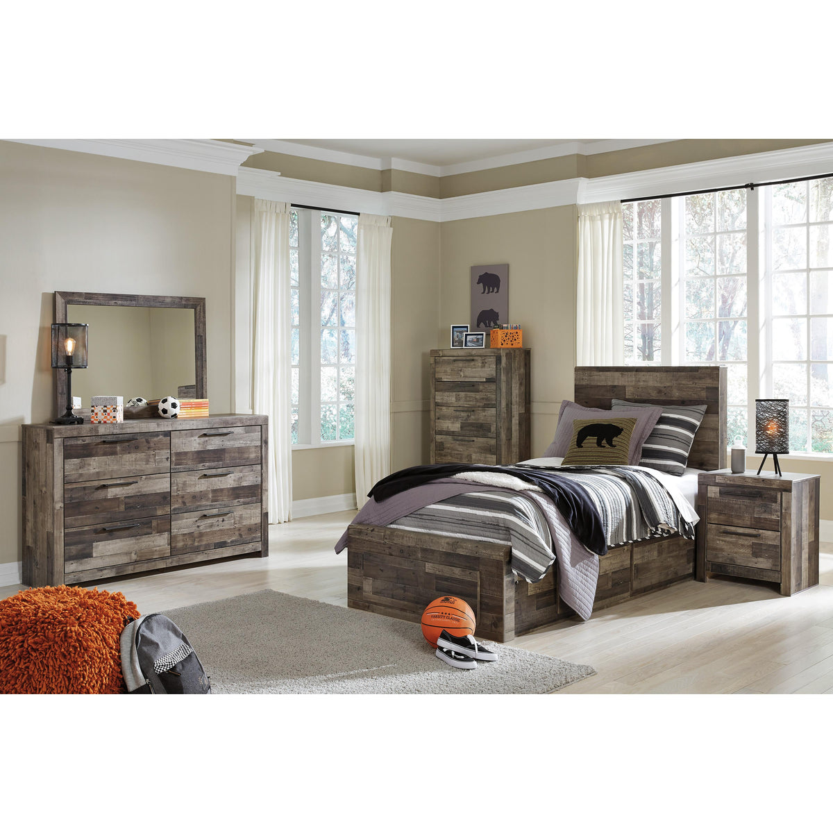  Benchcraft Derekson B200-50 Twin/Full Under Bed Storage IMAGE 5