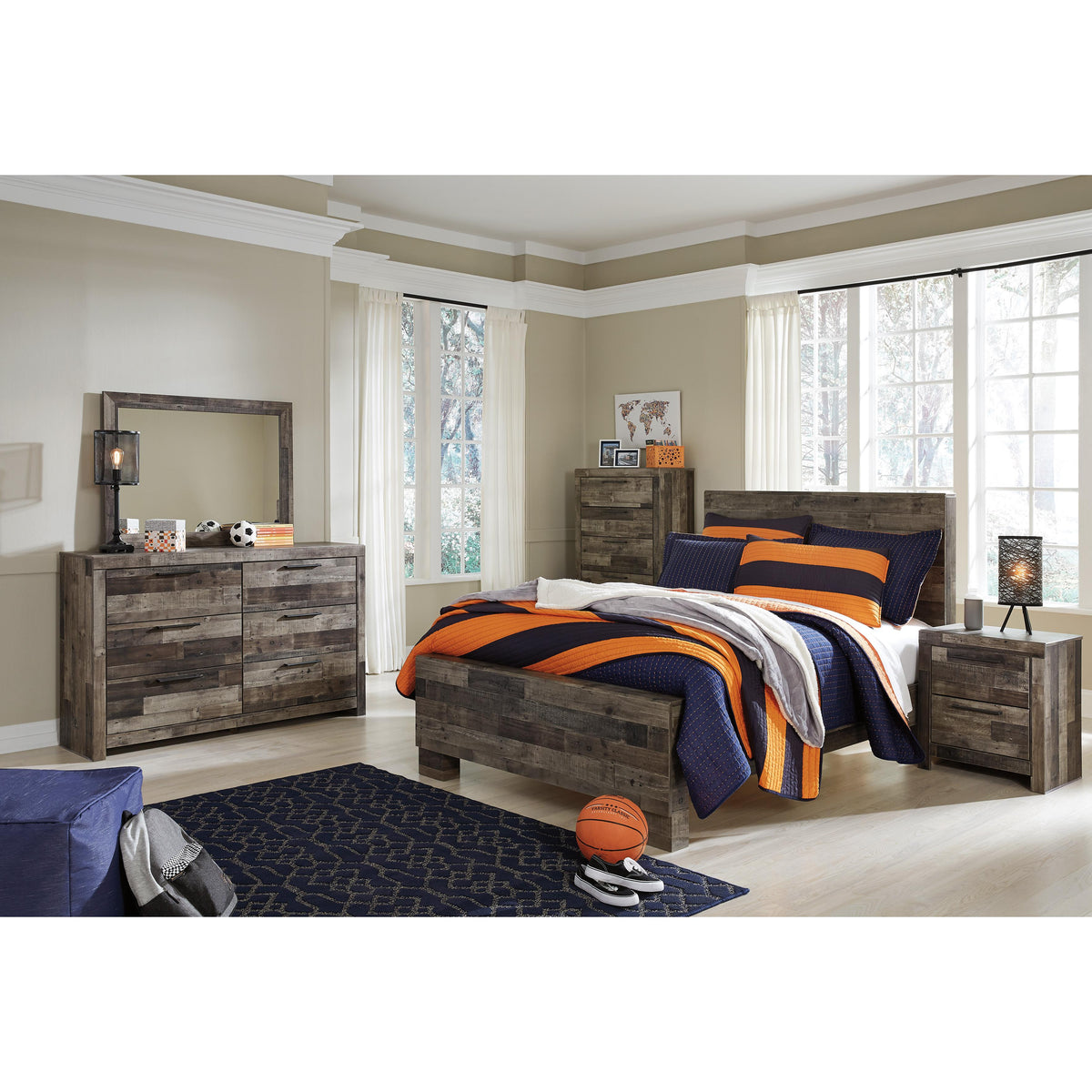  Benchcraft Derekson B200-87 Full Panel Headboard IMAGE 6