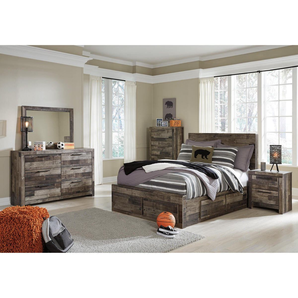  Benchcraft Derekson B200-87 Full Panel Headboard IMAGE 9